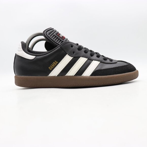 Adidas Samba Classic Black White Leather Men\'s Size 7.5 Athletic Sneakers